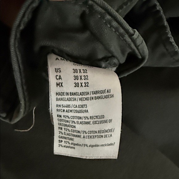 American Eagle Outfitters Dark Olive Chinos - Picture 2 of 3